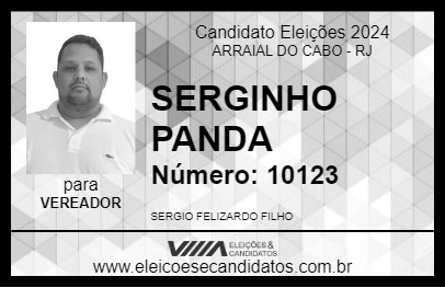 Candidato SERGINHO PANDA 2024 - ARRAIAL DO CABO - Eleições