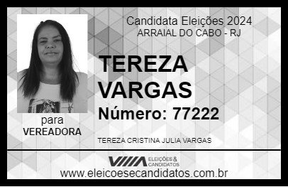 Candidato TEREZA VARGAS 2024 - ARRAIAL DO CABO - Eleições