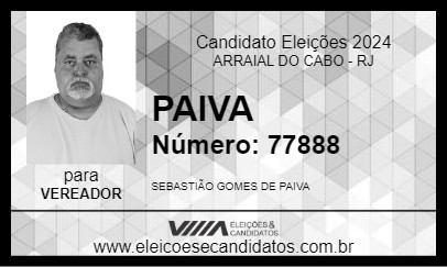 Candidato PAIVA 2024 - ARRAIAL DO CABO - Eleições