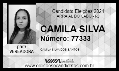 Candidato CAMILA SILVA 2024 - ARRAIAL DO CABO - Eleições