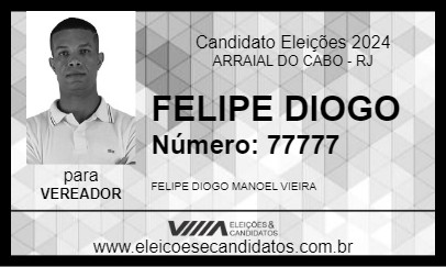 Candidato FELIPE DIOGO 2024 - ARRAIAL DO CABO - Eleições