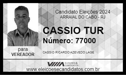 Candidato CASSIO TUR 2024 - ARRAIAL DO CABO - Eleições