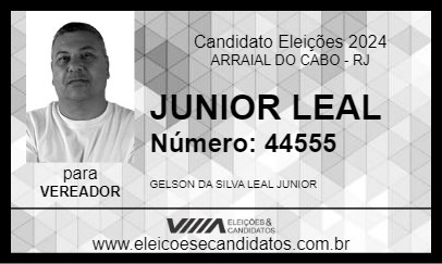 Candidato JUNIOR LEAL 2024 - ARRAIAL DO CABO - Eleições