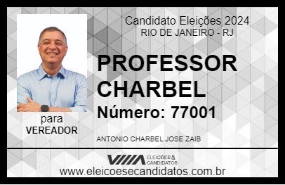 Candidato PROFESSOR CHARBEL 2024 - RIO DE JANEIRO - Eleições