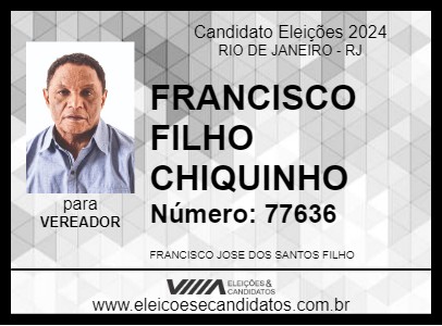 Candidato FRANCISCO FILHO CHIQUINHO 2024 - RIO DE JANEIRO - Eleições