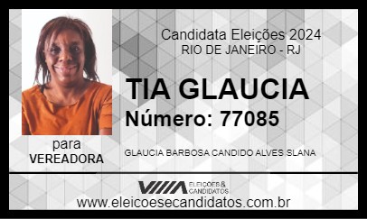 Candidato TIA GLAUCIA 2024 - RIO DE JANEIRO - Eleições