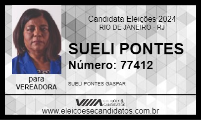 Candidato SUELI PONTES 2024 - RIO DE JANEIRO - Eleições