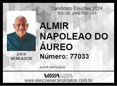 Candidato ALMIR NAPOLEAO DO ÁUREO 2024 - RIO DE JANEIRO - Eleições