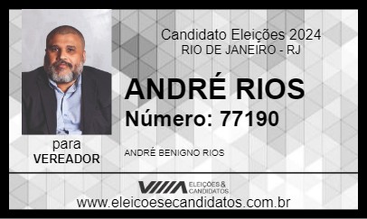 Candidato ANDRÉ RIOS 2024 - RIO DE JANEIRO - Eleições