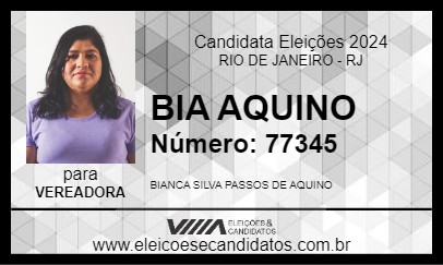 Candidato BIA AQUINO 2024 - RIO DE JANEIRO - Eleições