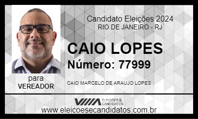 Candidato CAIO LOPES 2024 - RIO DE JANEIRO - Eleições