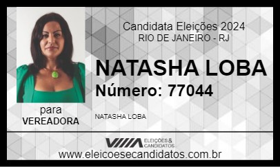 Candidato NATASHA LOBA 2024 - RIO DE JANEIRO - Eleições