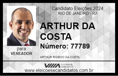 Candidato ARTHUR DA COSTA 2024 - RIO DE JANEIRO - Eleições