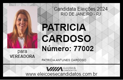 Candidato PATRICIA CARDOSO 2024 - RIO DE JANEIRO - Eleições