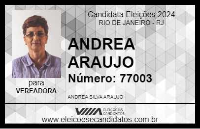 Candidato ANDREA ARAUJO 2024 - RIO DE JANEIRO - Eleições