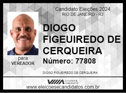 Candidato DIOGO CERQUEIRA 2024 - RIO DE JANEIRO - Eleições