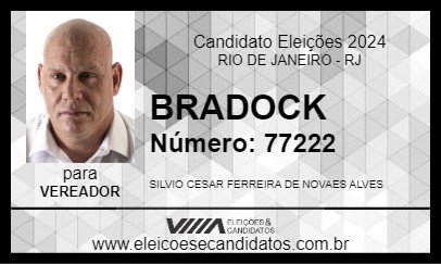 Candidato BRADOCK 2024 - RIO DE JANEIRO - Eleições