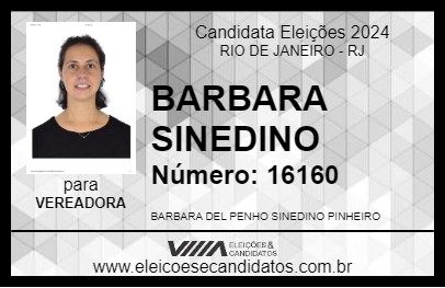 Candidato BARBARA SINEDINO 2024 - RIO DE JANEIRO - Eleições