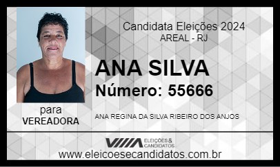 Candidato ANA SILVA 2024 - AREAL - Eleições