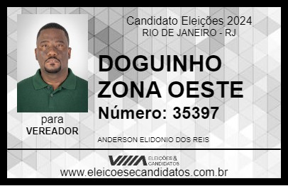 Candidato DOGUINHO ZONA OESTE 2024 - RIO DE JANEIRO - Eleições