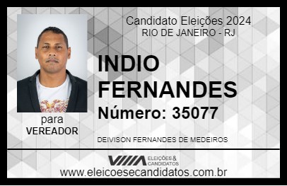 Candidato INDIO FERNANDES 2024 - RIO DE JANEIRO - Eleições