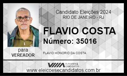 Candidato FLAVIO COSTA 2024 - RIO DE JANEIRO - Eleições