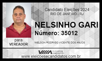 Candidato NELSINHO GARI 2024 - RIO DE JANEIRO - Eleições