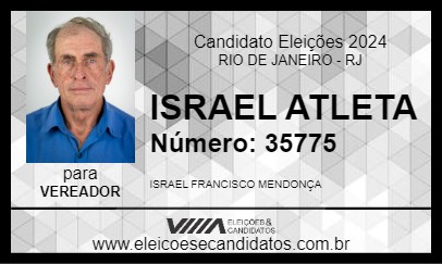 Candidato ISRAEL ATLETA 2024 - RIO DE JANEIRO - Eleições