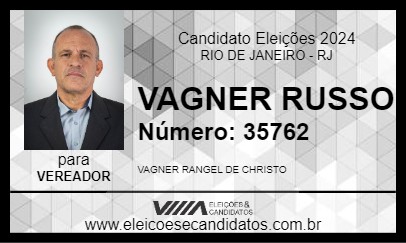 Candidato VAGNER RUSSO 2024 - RIO DE JANEIRO - Eleições