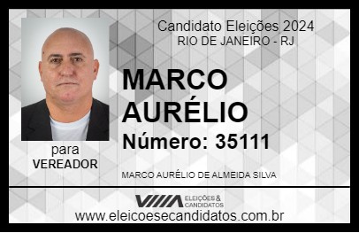 Candidato MARCO AURÉLIO 2024 - RIO DE JANEIRO - Eleições