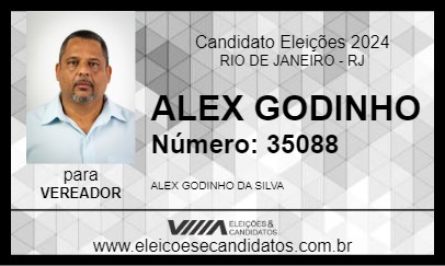 Candidato ALEX GODINHO 2024 - RIO DE JANEIRO - Eleições