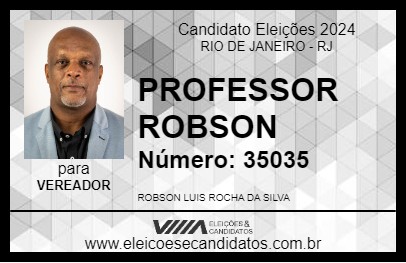 Candidato PROFESSOR ROBSON 2024 - RIO DE JANEIRO - Eleições