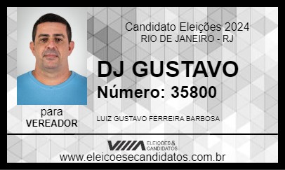 Candidato DJ GUSTAVO 2024 - RIO DE JANEIRO - Eleições