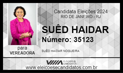 Candidato SUÊD HAIDAR 2024 - RIO DE JANEIRO - Eleições