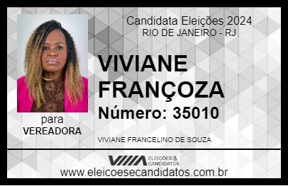 Candidato VIVIANE FRANÇOZA 2024 - RIO DE JANEIRO - Eleições