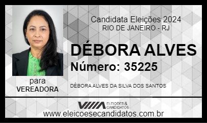 Candidato DÉBORA ALVES 2024 - RIO DE JANEIRO - Eleições