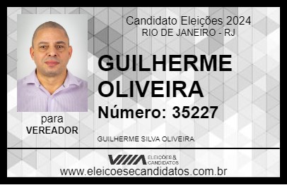 Candidato GUILHERME OLIVEIRA 2024 - RIO DE JANEIRO - Eleições