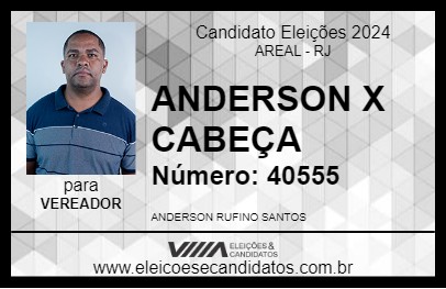 Candidato ANDERSON X CABEÇA 2024 - AREAL - Eleições