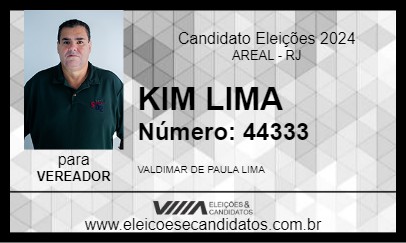 Candidato KIM LIMA 2024 - AREAL - Eleições