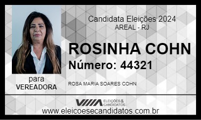 Candidato ROSINHA COHN 2024 - AREAL - Eleições