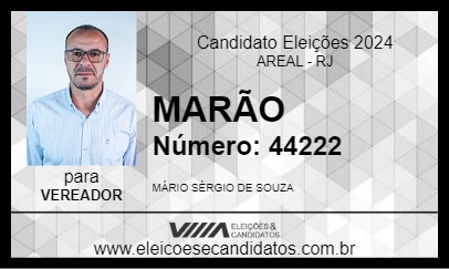 Candidato MARÃO 2024 - AREAL - Eleições