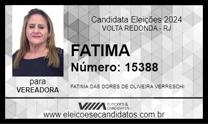 Candidato FATIMA 2024 - VOLTA REDONDA - Eleições