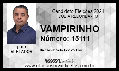 Candidato VAMPIRINHO 2024 - VOLTA REDONDA - Eleições