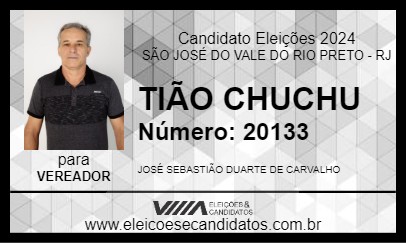 Candidato TIÃO CHUCHU 2024 - SÃO JOSÉ DO VALE DO RIO PRETO - Eleições