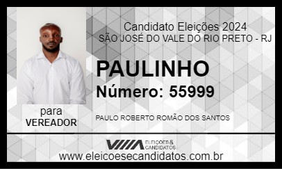 Candidato PAULINHO 2024 - SÃO JOSÉ DO VALE DO RIO PRETO - Eleições