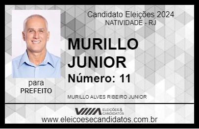 Candidato MURILLO JUNIOR 2024 - NATIVIDADE - Eleições