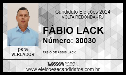 Candidato FÁBIO LACK 2024 - VOLTA REDONDA - Eleições