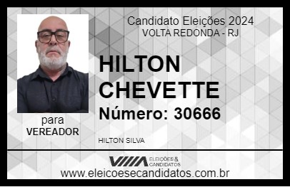 Candidato HILTON CHEVETTE 2024 - VOLTA REDONDA - Eleições