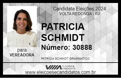 Candidato PATRICIA SCHMIDT 2024 - VOLTA REDONDA - Eleições