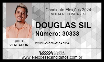 Candidato DOUGLAS SIL 2024 - VOLTA REDONDA - Eleições